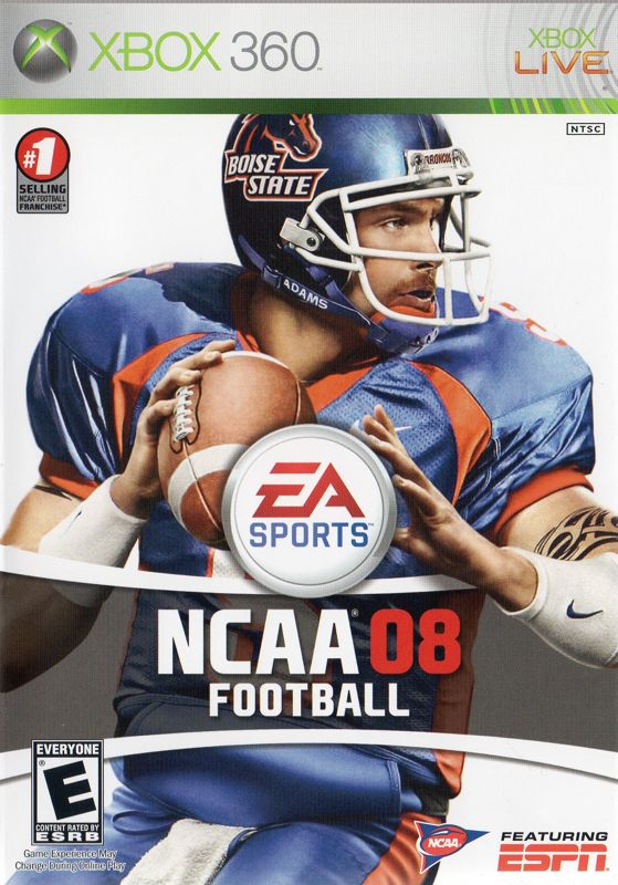 NCAA Football 08 box art for Playstation 3